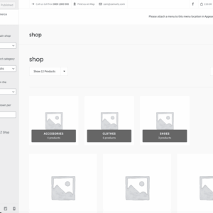 Advanced shop page manager visual customizer activation