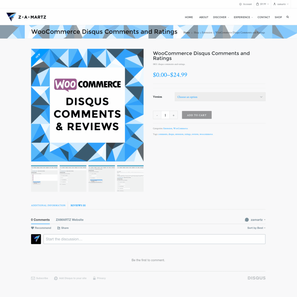 discus for wooCommerce replace reviews tab