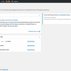 discus for wooCommerce network admin