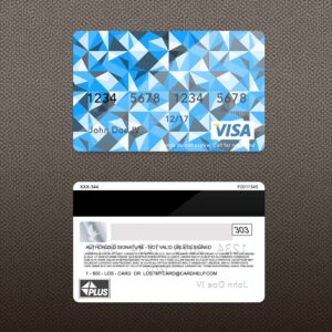Bank Card Template Dark