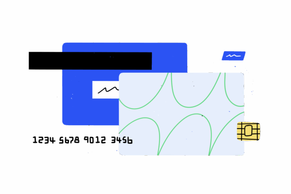 bank card psd template bummer image illustration