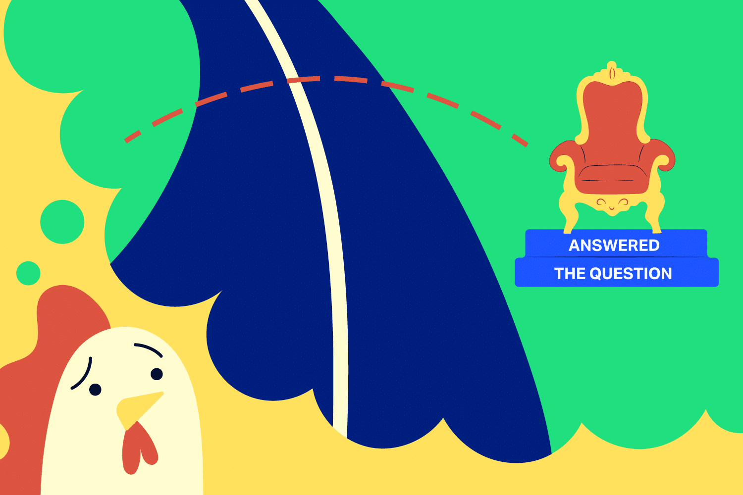 creating content that answers the question bumper image