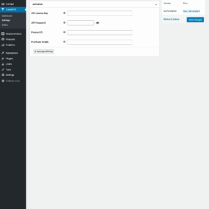 2 Free Site Settings AddOn Activation