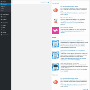 3 Free Site Dashboard