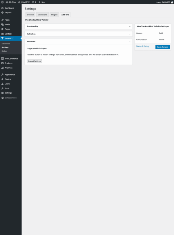 6 Paid Site Settings AddOn Advanced