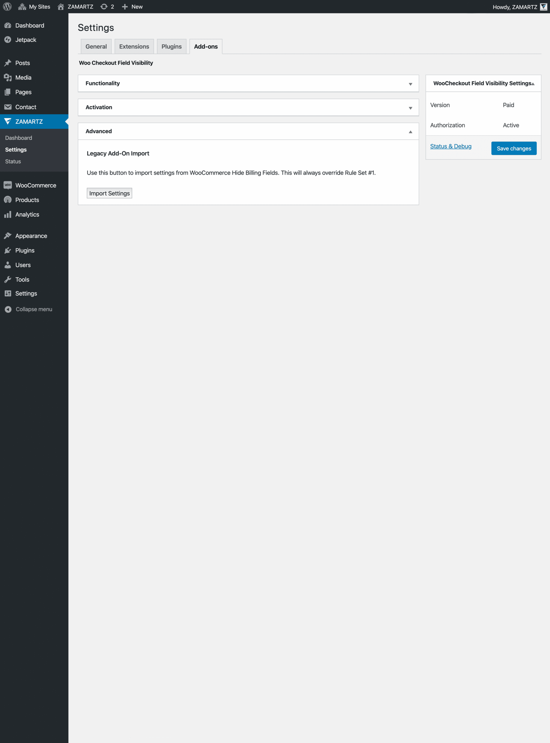 6 Paid Site Settings AddOn Advanced