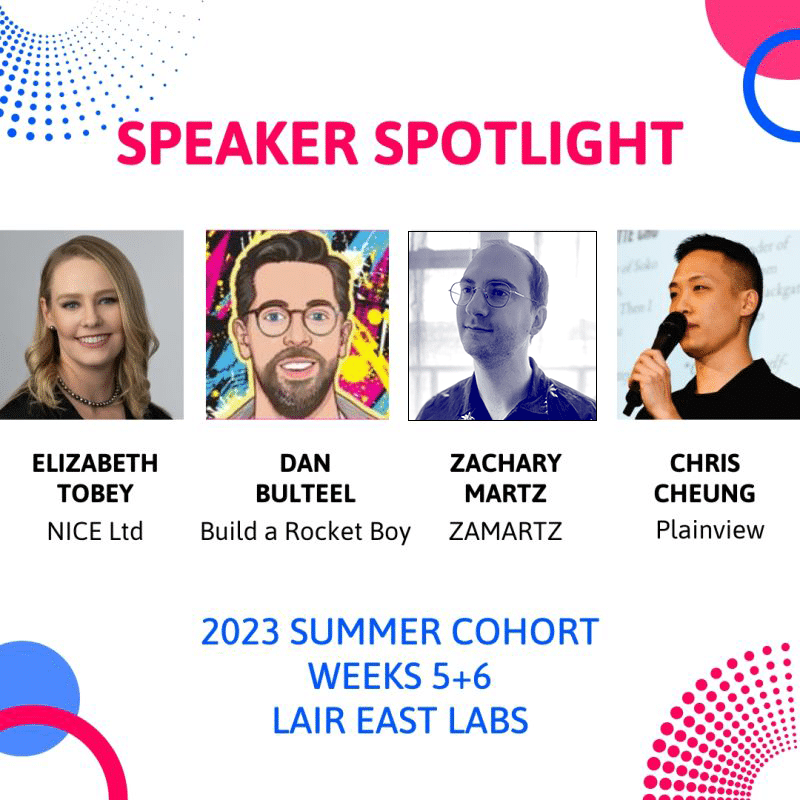 zamartz advising for Liar East Labs Summer 2023 Cohort