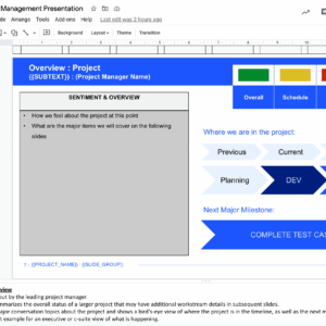 zamartz project management-presentation deck project overview slide
