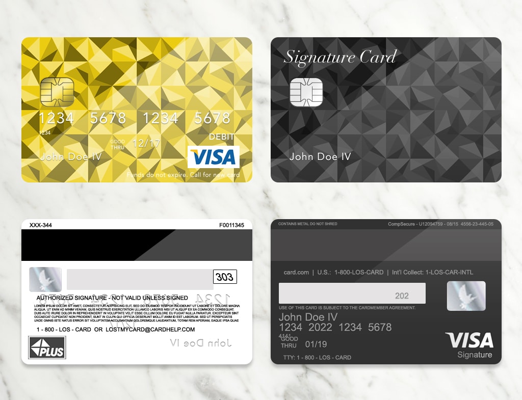 Bank Card Credit Card Plus Psd Template Donation Zamartz